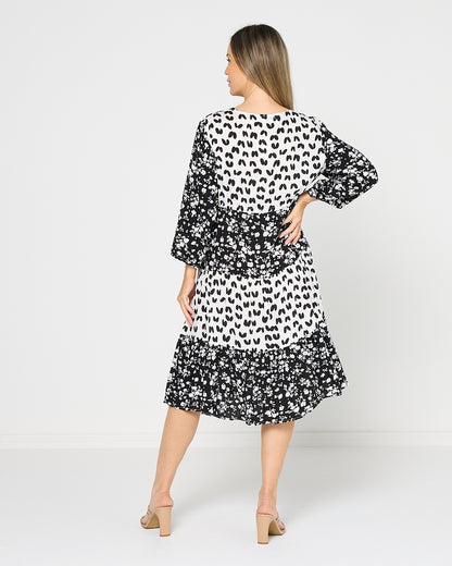 Take Two Dress - Mono Bloom