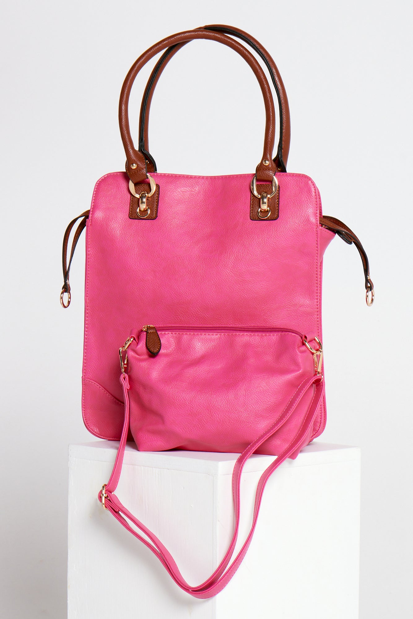 New York Tote Bag - Rose/Pink