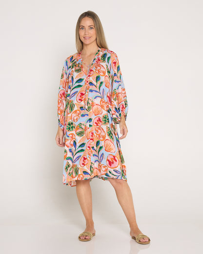 Baja Relaxed Dress - Tide