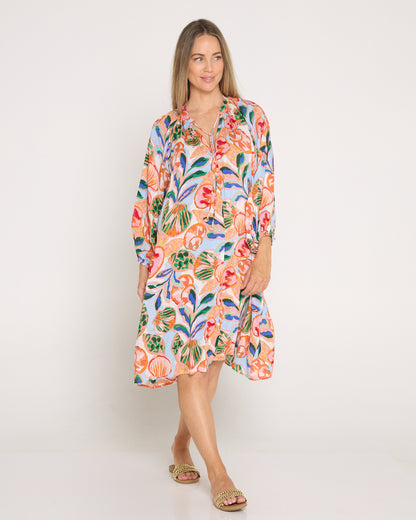 Baja Relaxed Dress - Tide