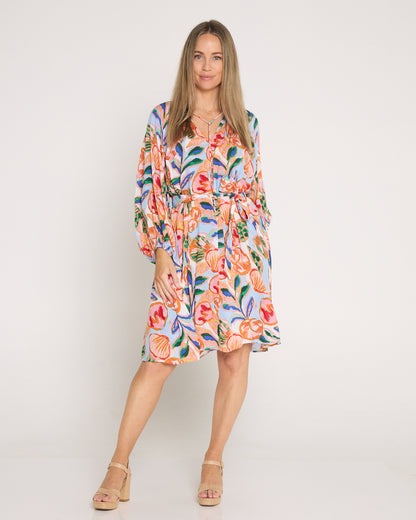 Baja Relaxed Dress - Tide