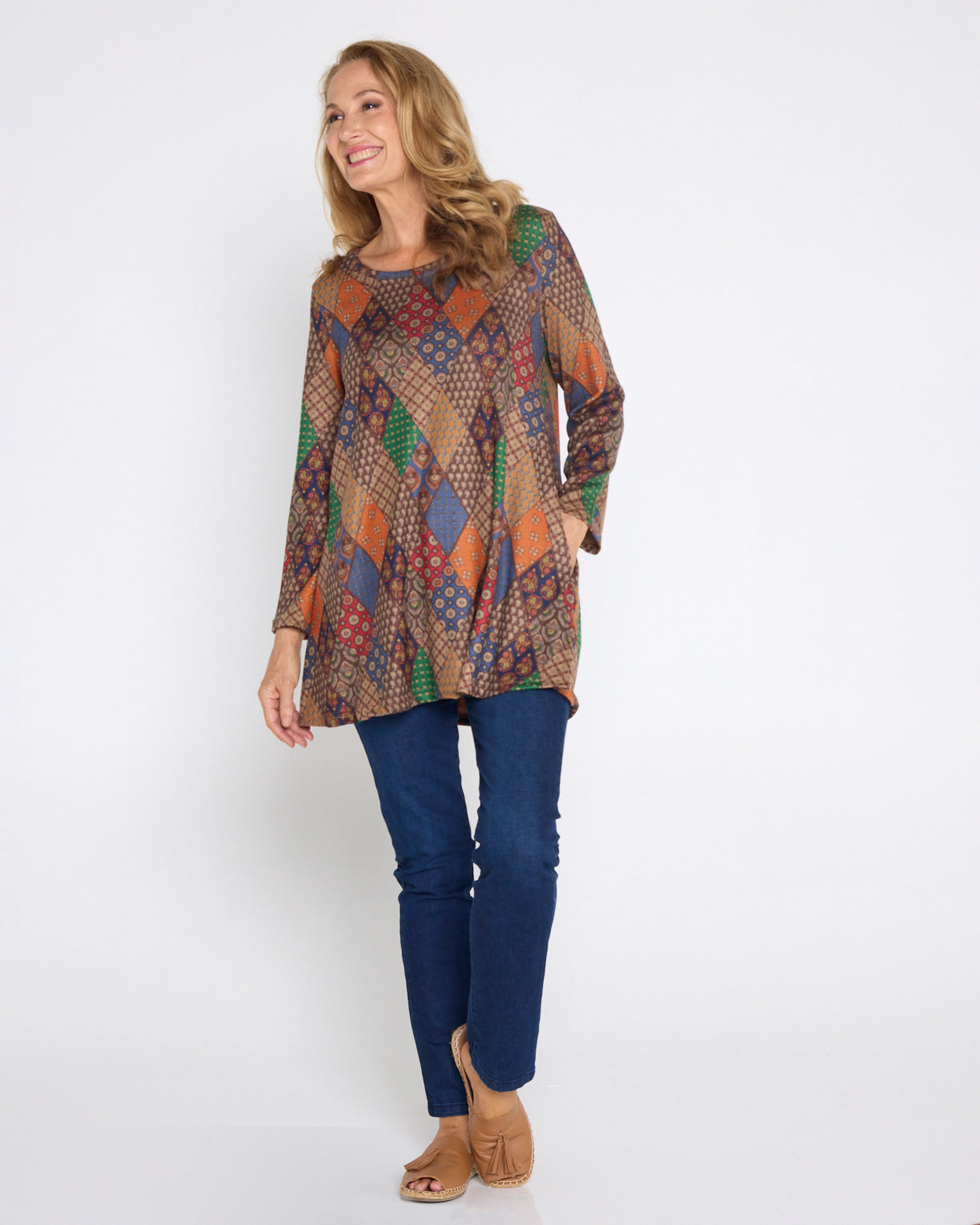 Barb Knit Top - Bohemian Tiles