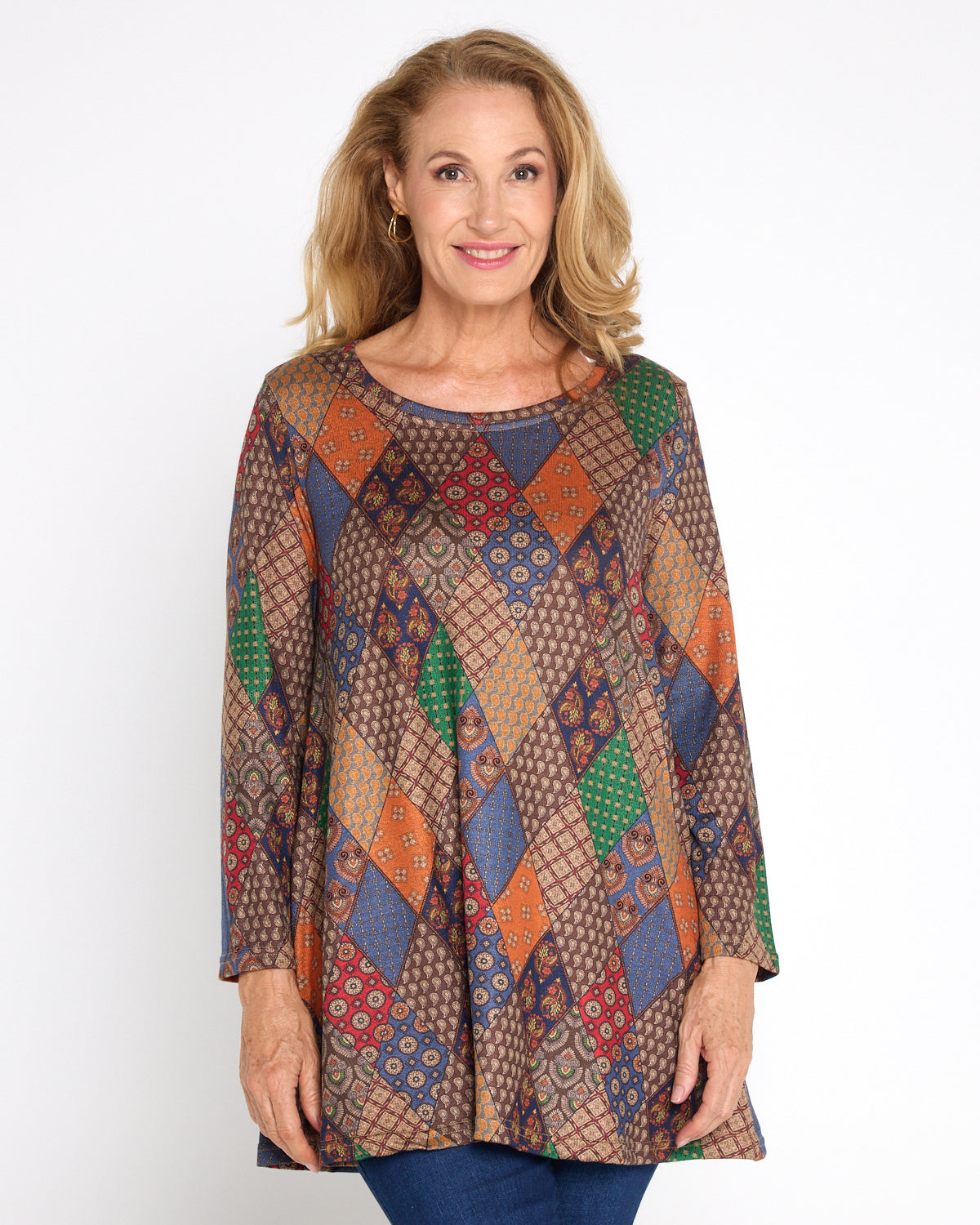 Barb Knit Top - Bohemian Tiles