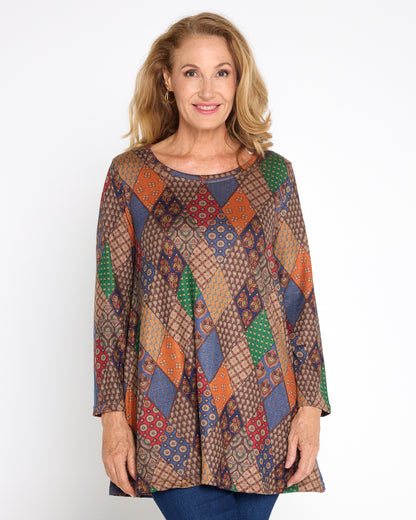 Barb Knit Top - Bohemian Tiles