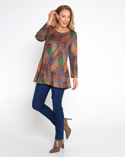 Barb Knit Top - Bohemian Tiles