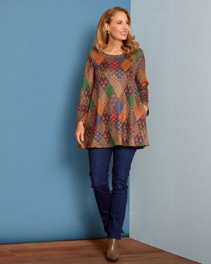 Barb Knit Top - Bohemian Tiles