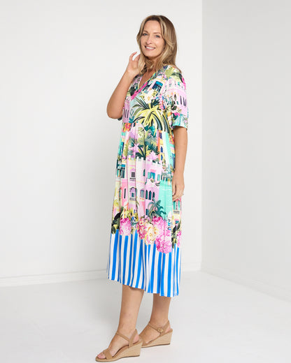 Sorrento Midi Dress - Tropical