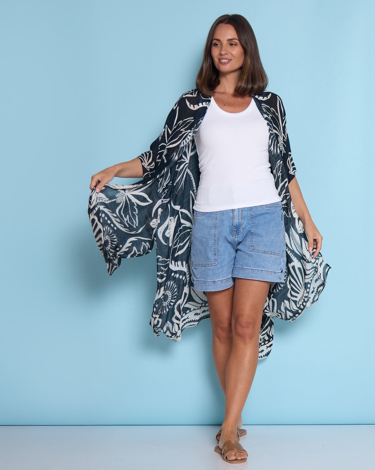 Ribbed Cotton Singlet Top - White