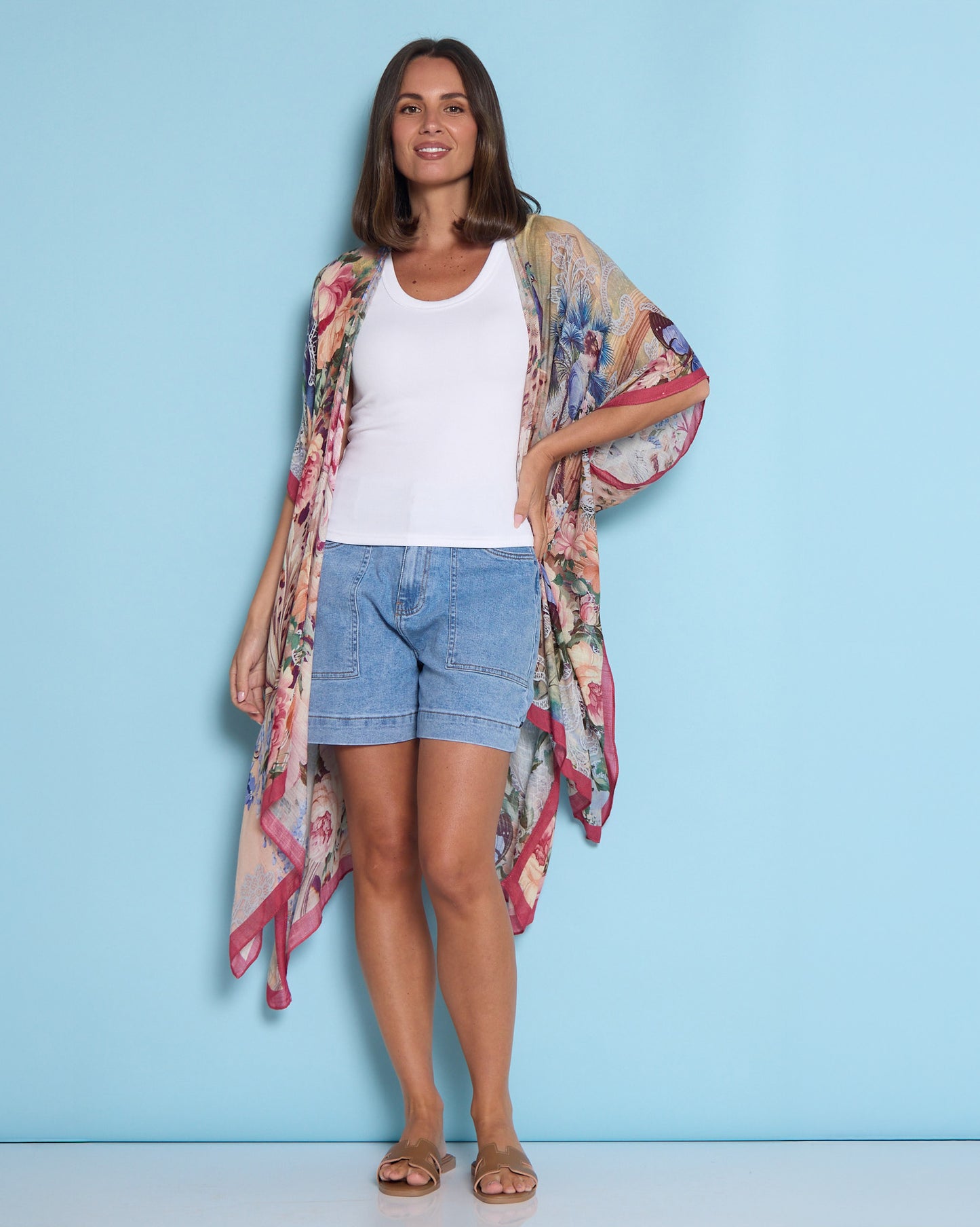 Noosa Summer Cape – Vintage Floral