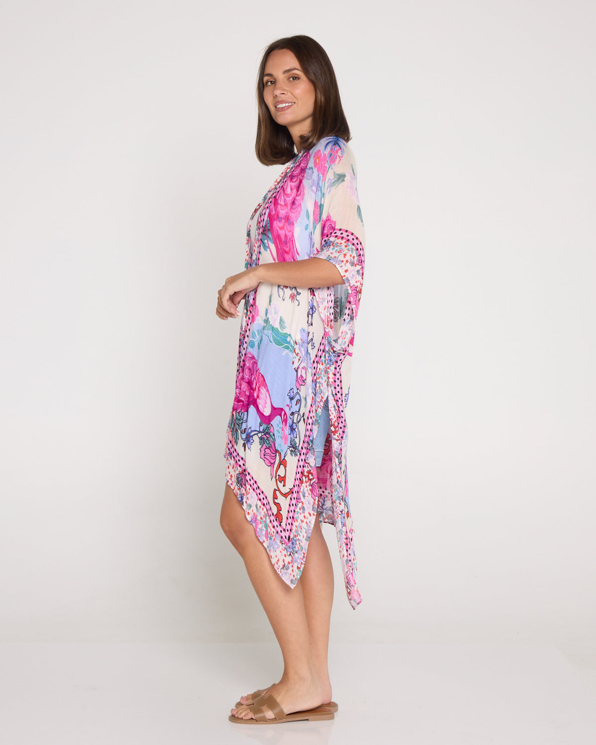 Noosa Summer Cape – Pink Peacock