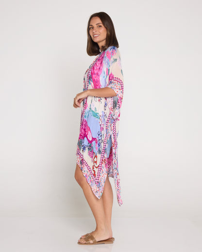 Noosa Summer Cape – Pink Peacock