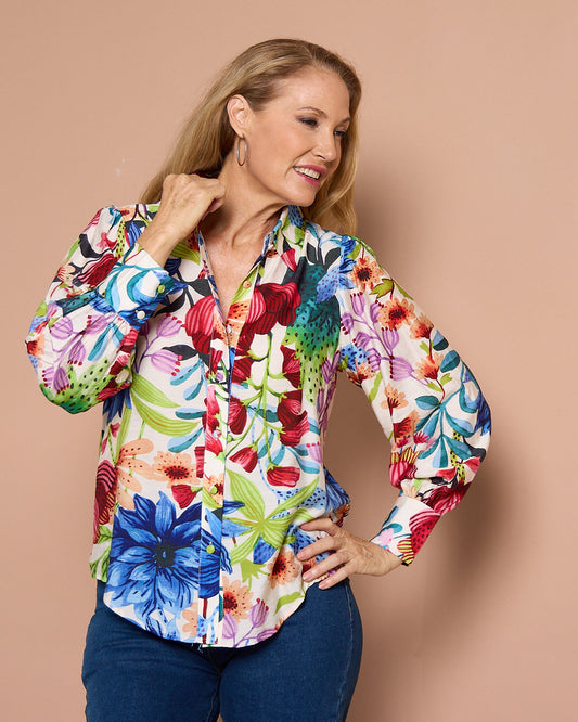 Bellevue Blouse - Botanical Bliss