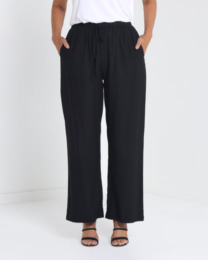 Sienna Wide Leg Pants - Black