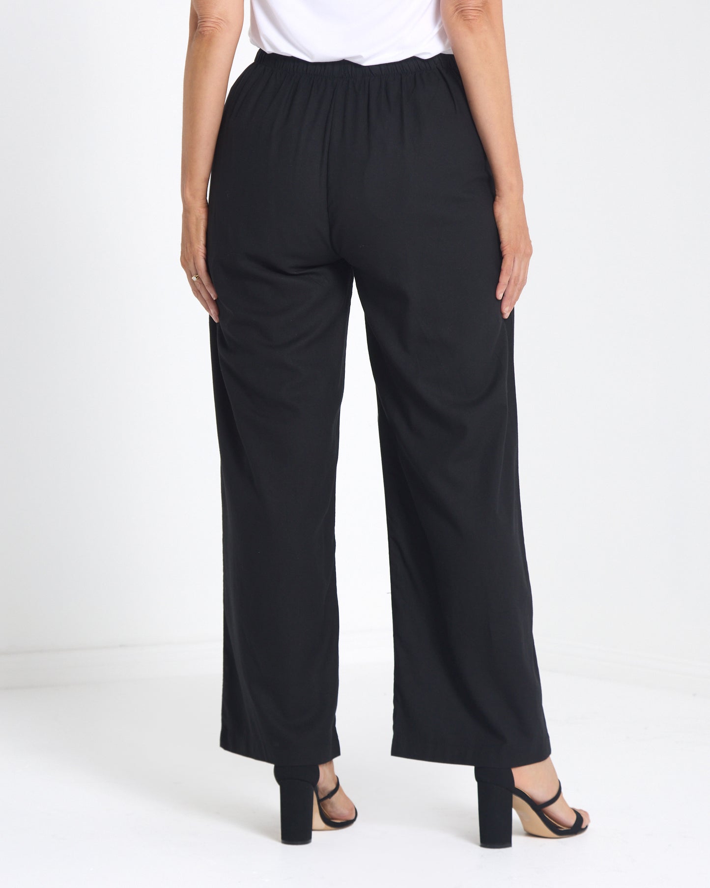 Sienna Wide Leg Pants - Black