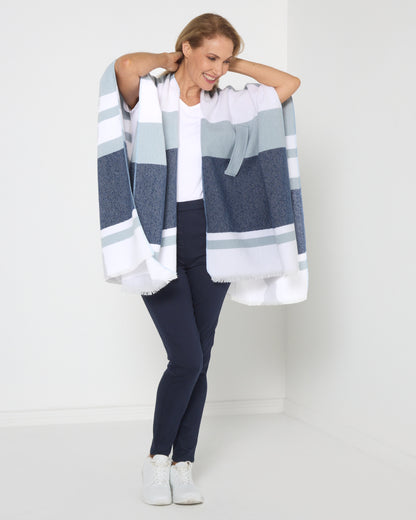 Portland Poncho - Blue Navy