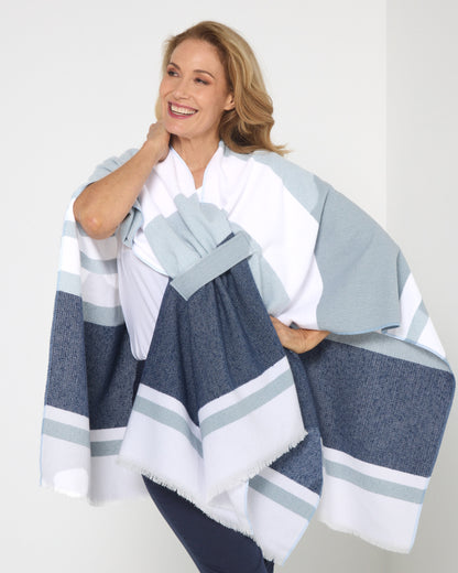 Portland Poncho - Blue Navy
