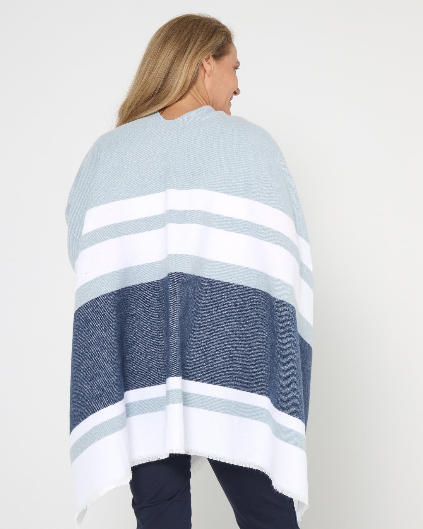 Portland Poncho - Blue Navy