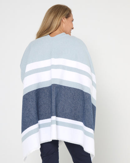 Portland Poncho - Blue Navy