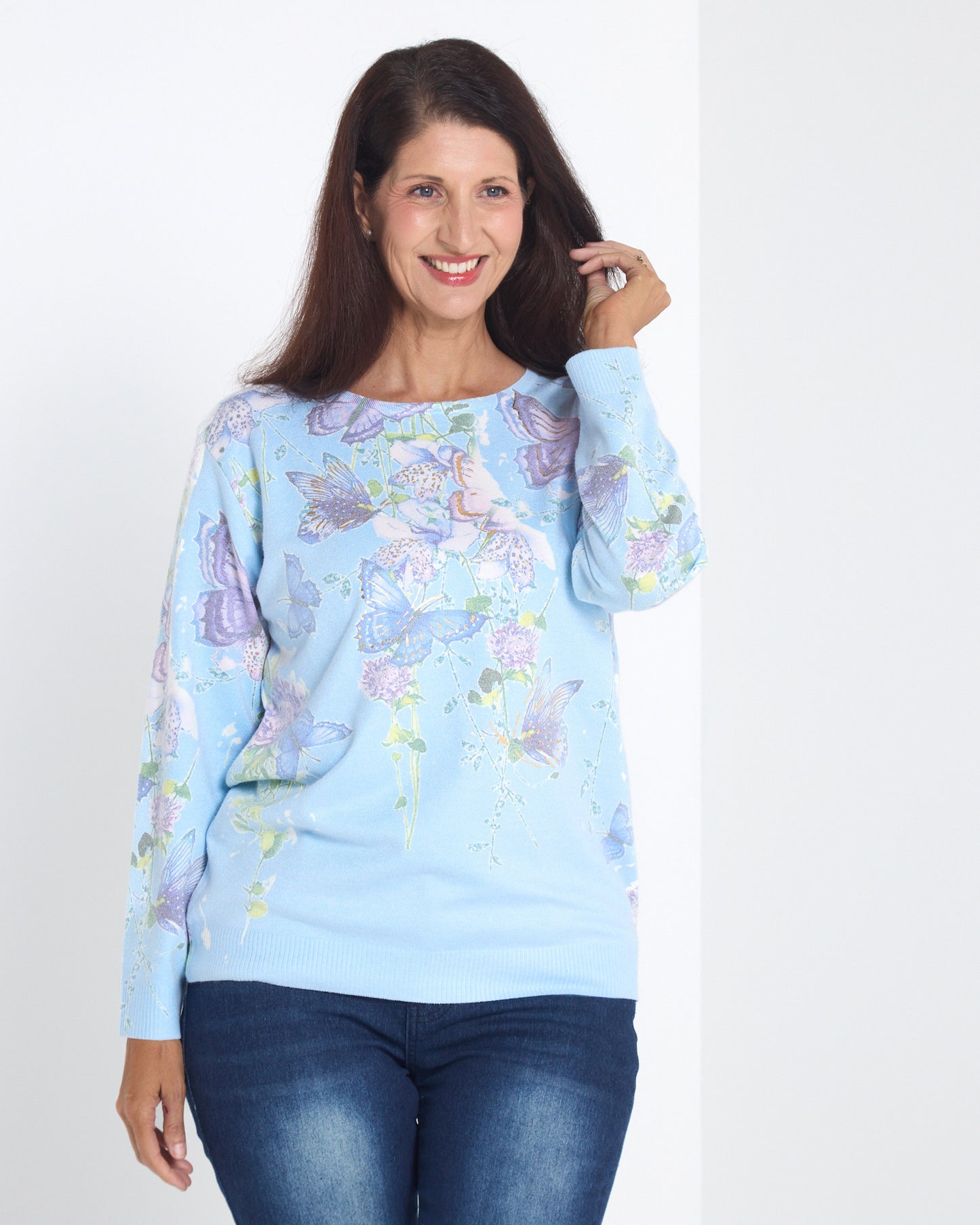 Julia Knit - Blue Butterfly