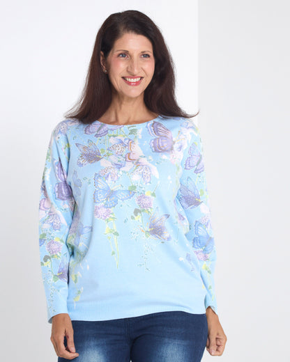 Julia Knit - Blue Butterfly