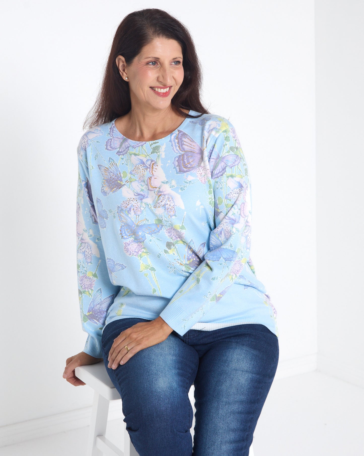Julia Knit - Blue Butterfly