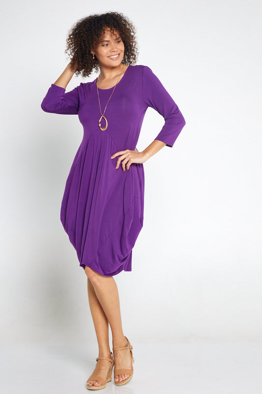Sarika Butter Soft Bounce Dress - Purple