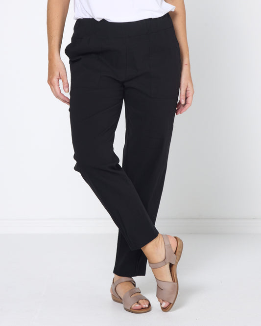 Breeze Lite Tuck Pants - Black