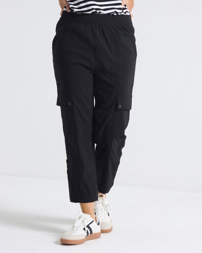 Travel Ease Cargo Pants - Black
