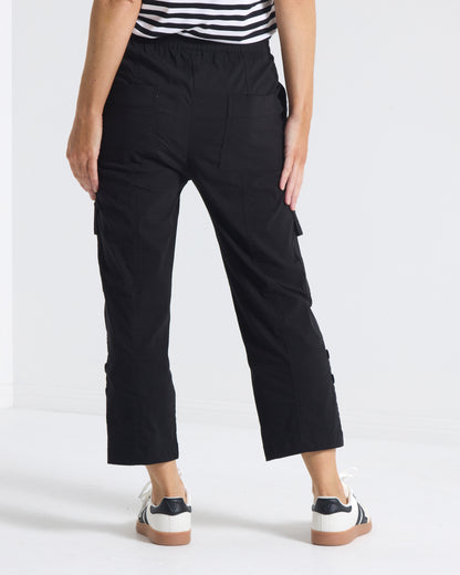 Travel Ease Cargo Pants - Black
