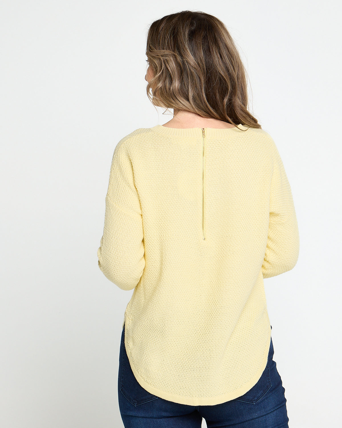 Brenda Waffle Knit - Buttercup Yellow