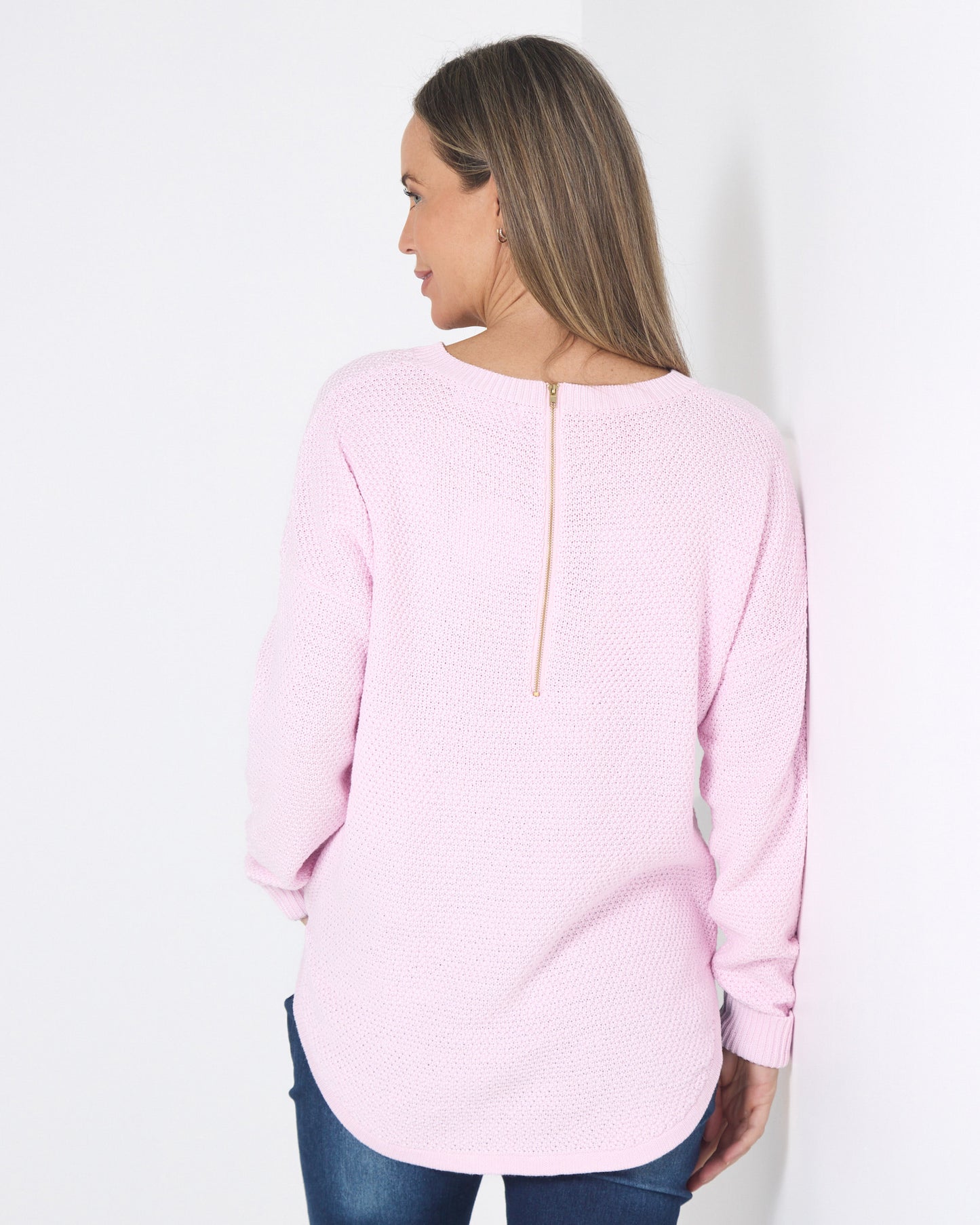 Brenda Waffle Knit - Blush
