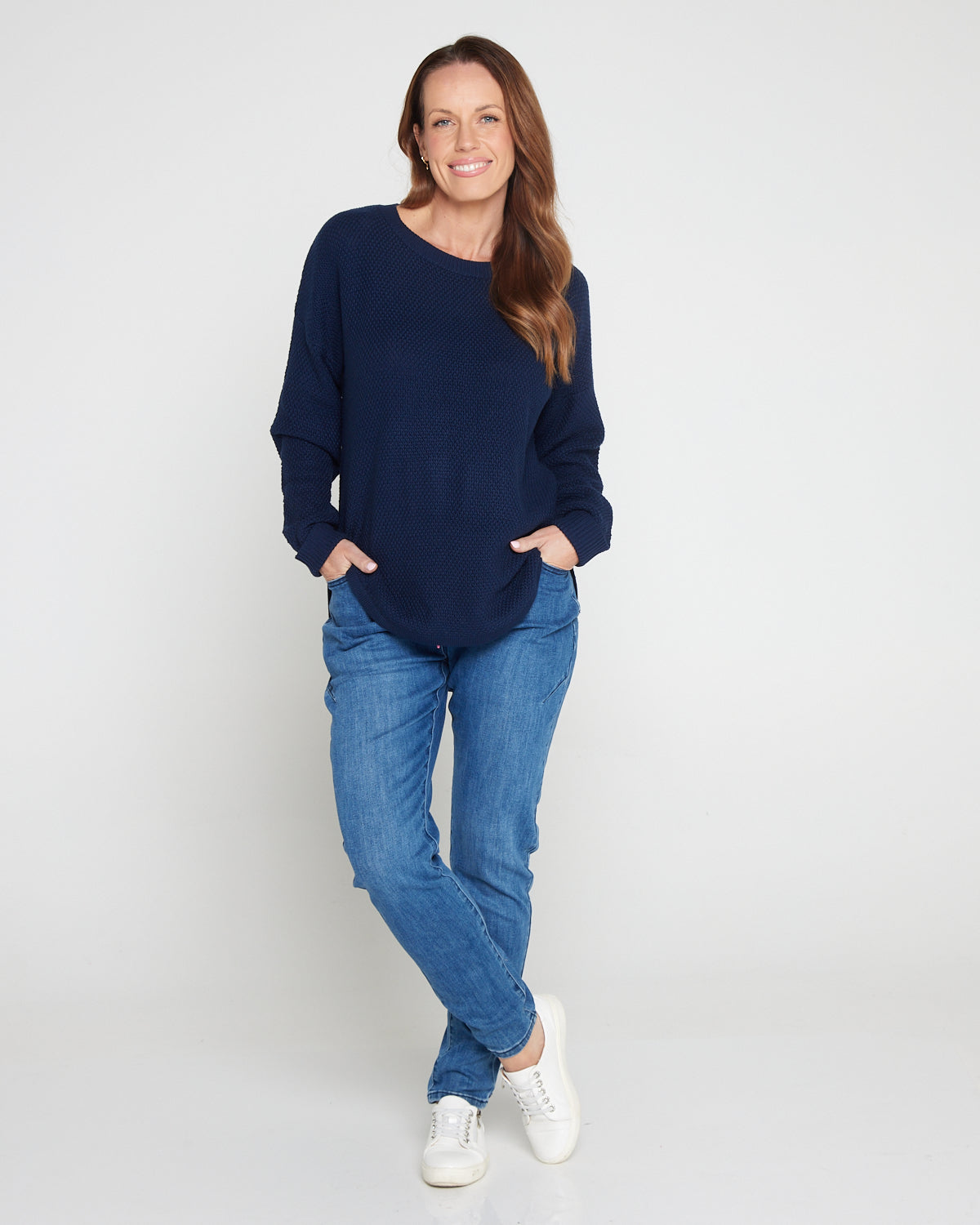 Melody Denim Jogger Jeans - Dusty Blue
