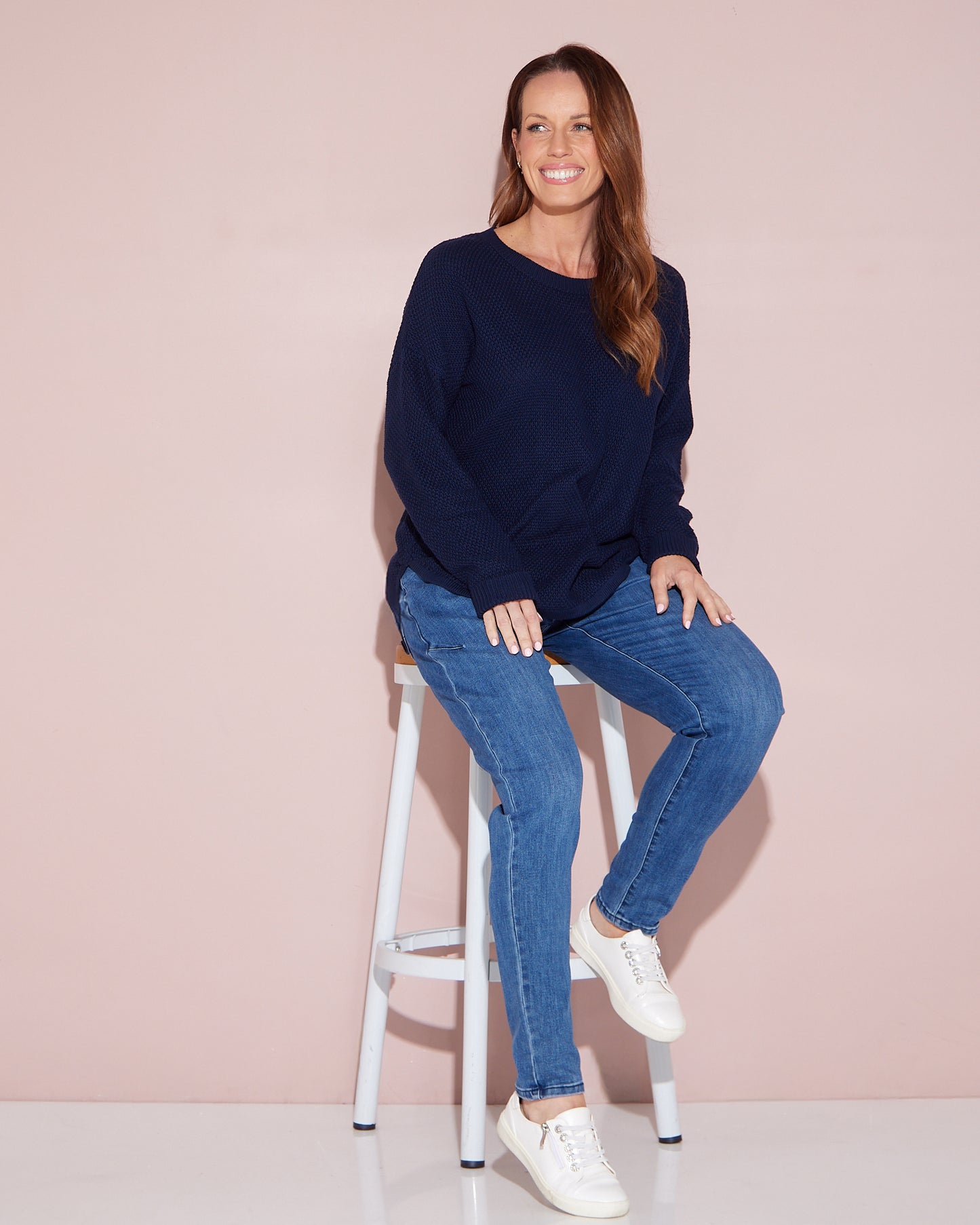 Melody Denim Jogger Jeans - Dusty Blue