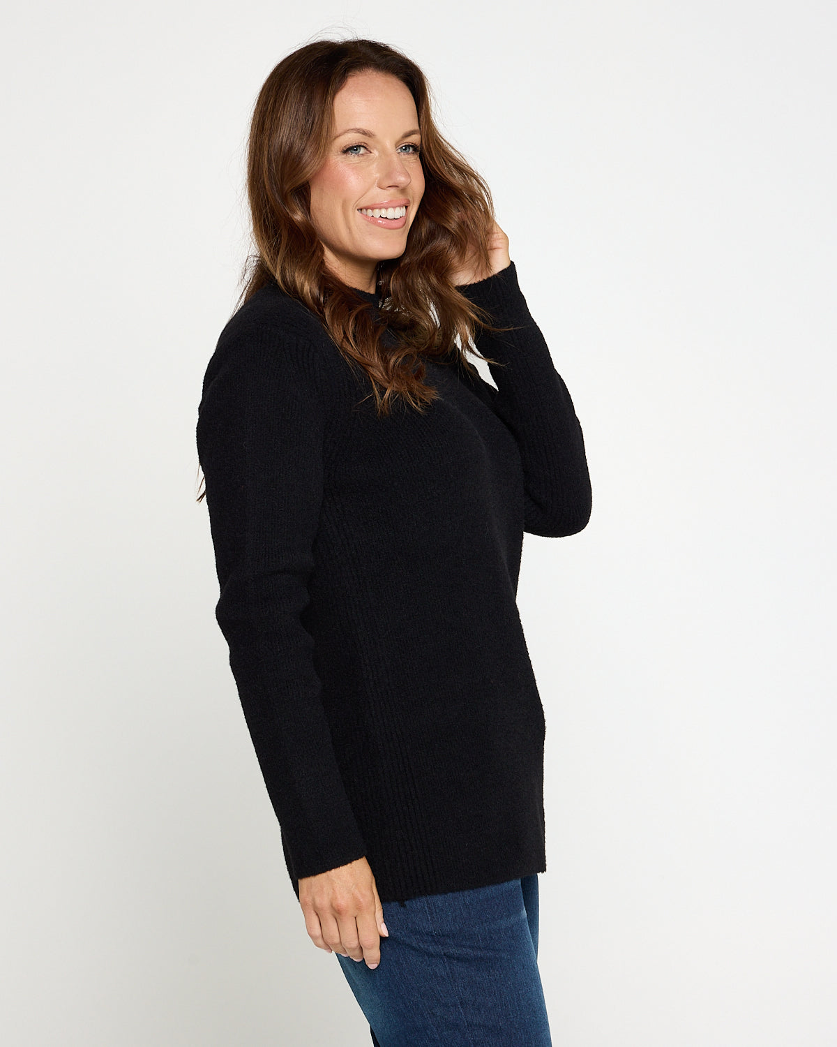 Bria Knit Jumper - Black