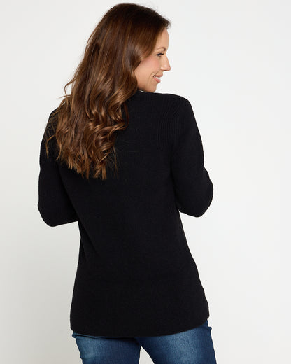Bria Knit Jumper - Black