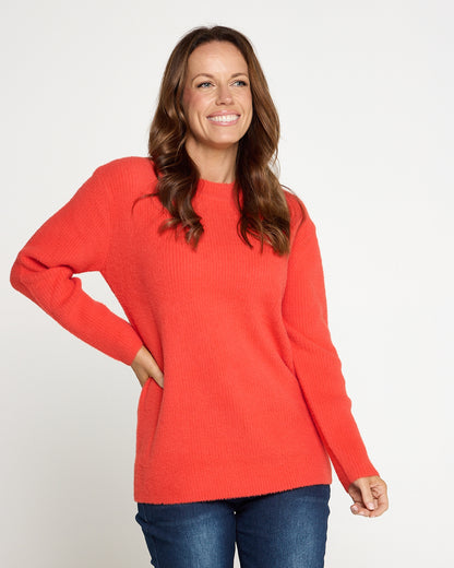 Bria Knit Jumper - Orange