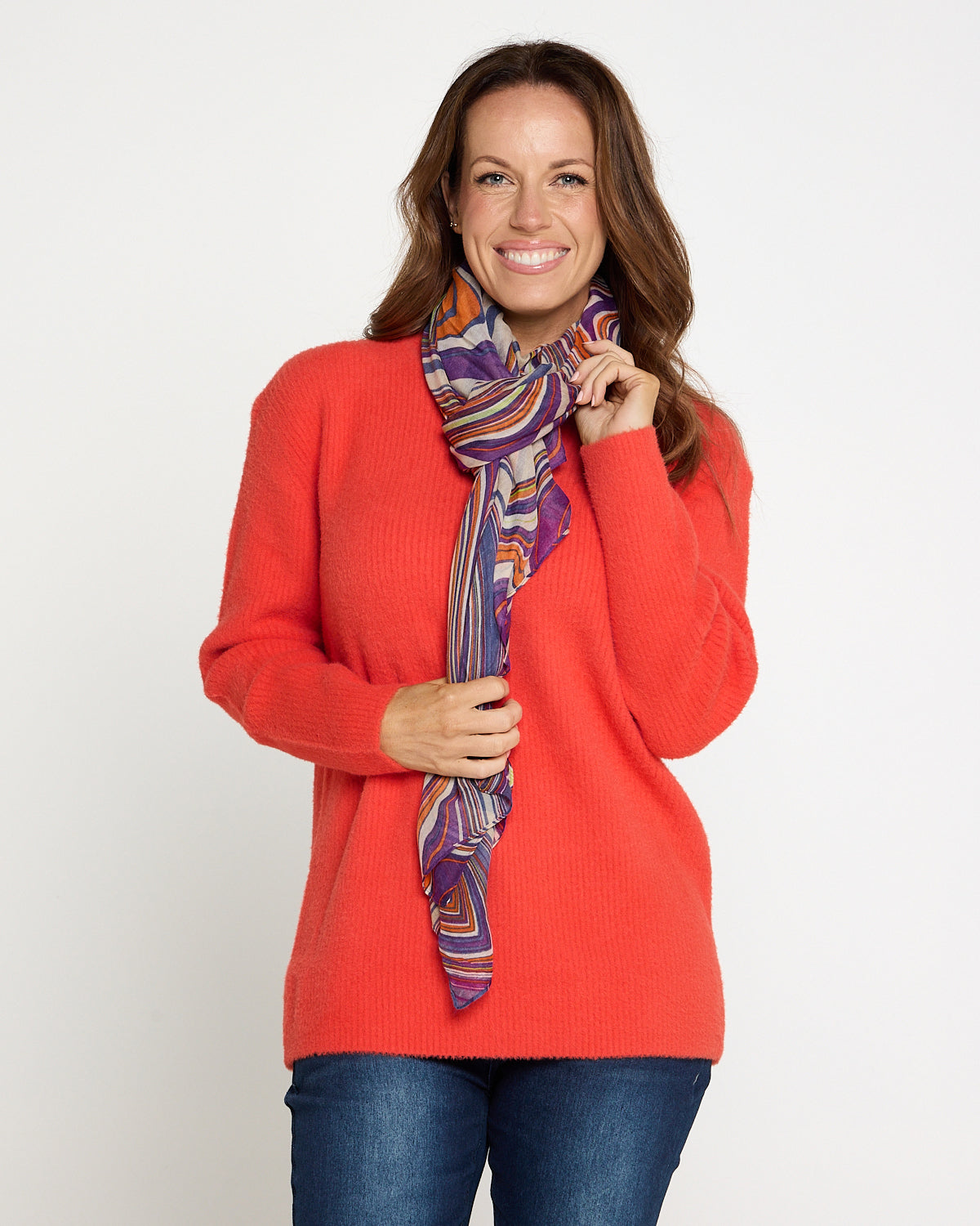Bria Knit Jumper - Orange