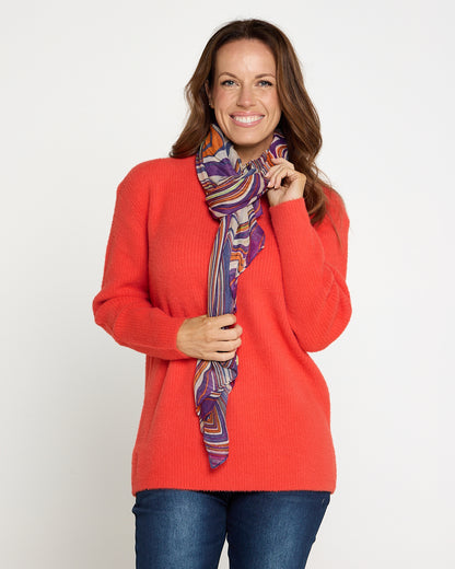 Bria Knit Jumper - Orange