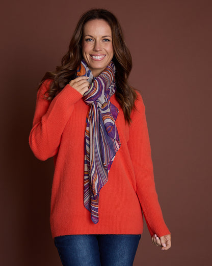 Bria Knit Jumper - Orange