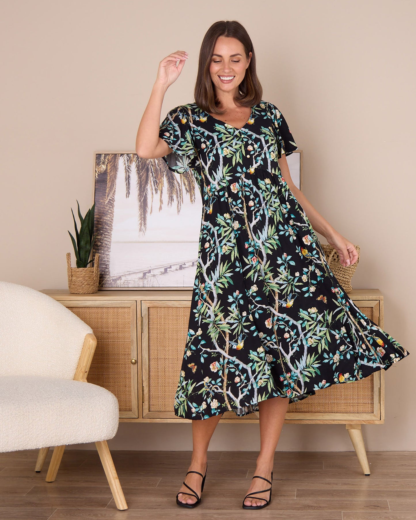 Brighton Dress - Forest Glade