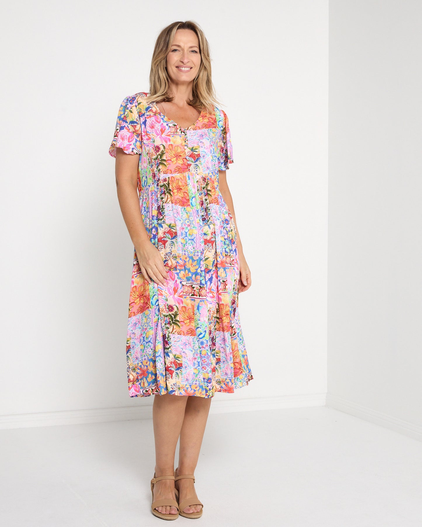 Cornwall Dress - Paradise Patchwork