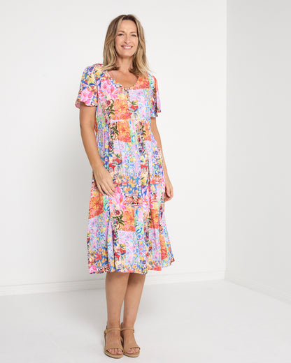 Cornwall Dress - Paradise Patchwork