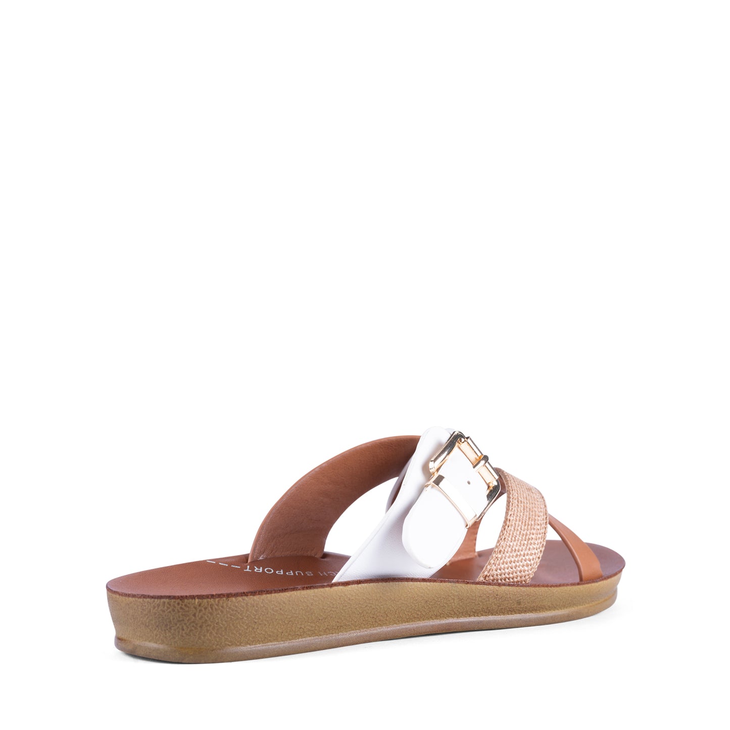Brik Slide - White / Tan