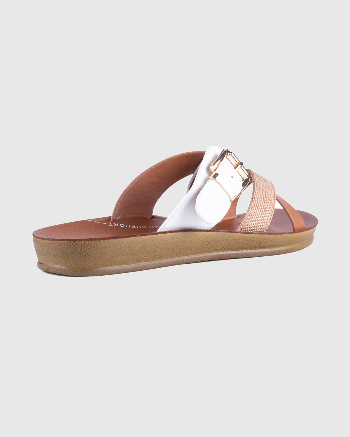 Brik Slide - White / Tan