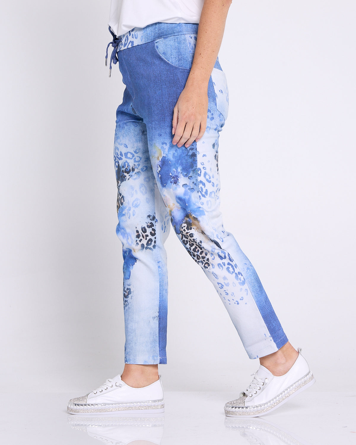 Bronwyn Pants - Denim Animal
