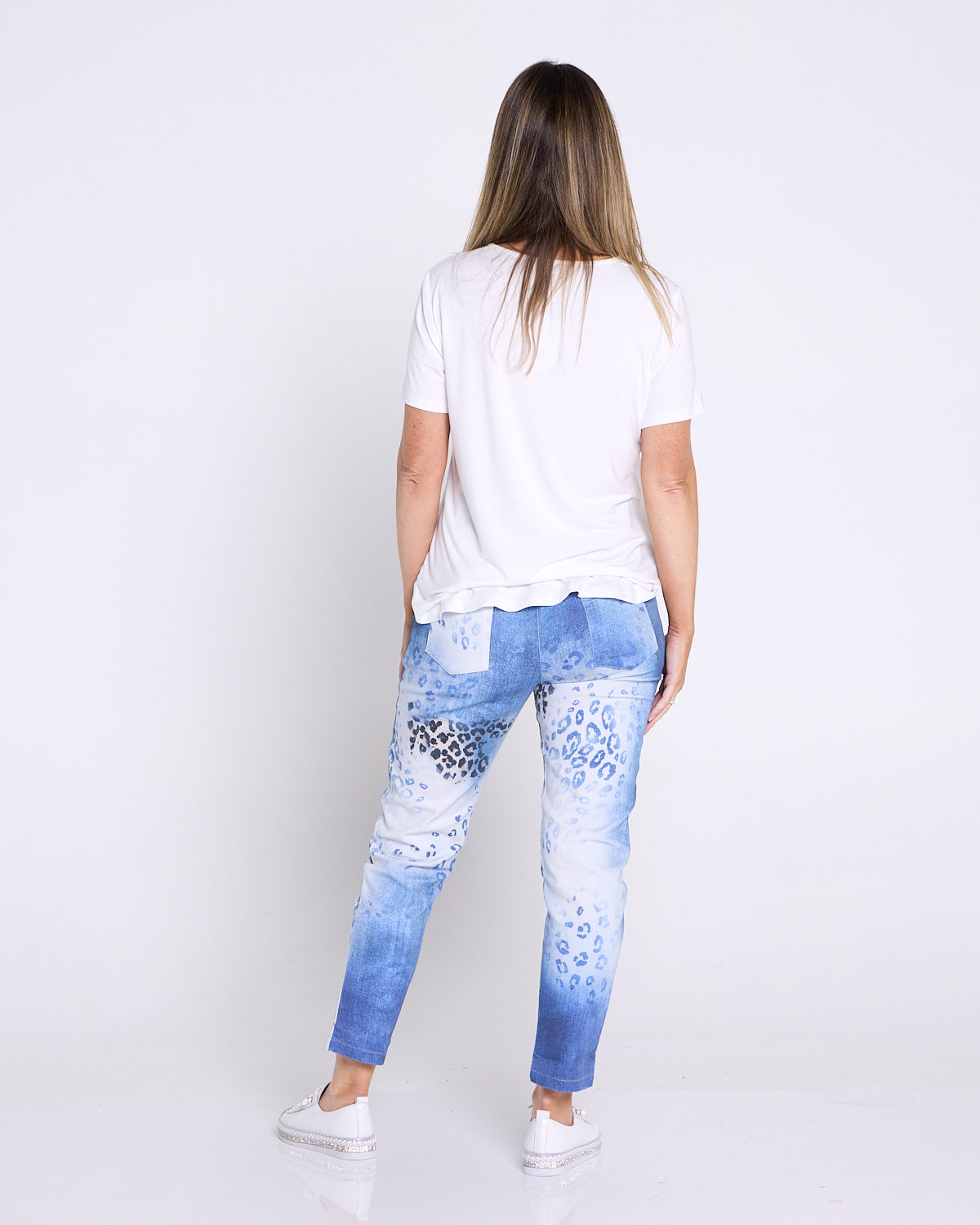 Bronwyn Pants - Denim Animal