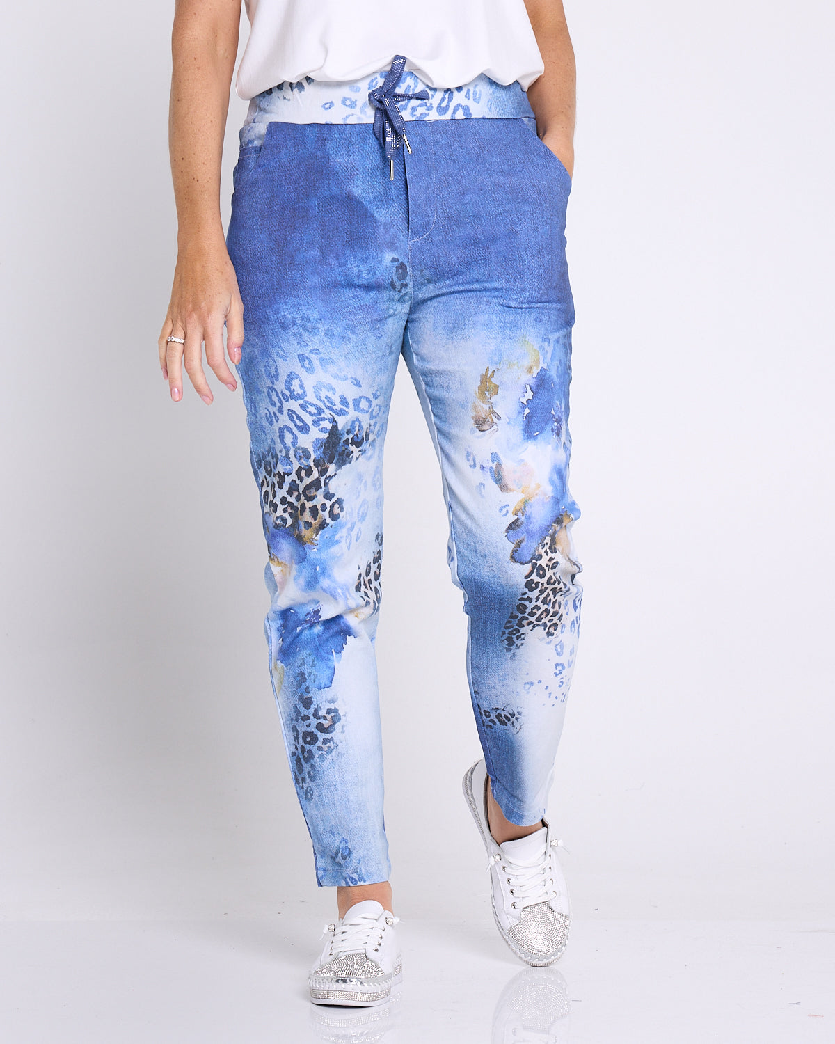 Bronwyn Pants - Denim Animal