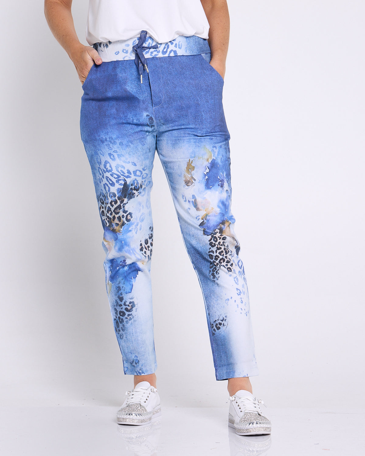 Bronwyn Pants - Denim Animal