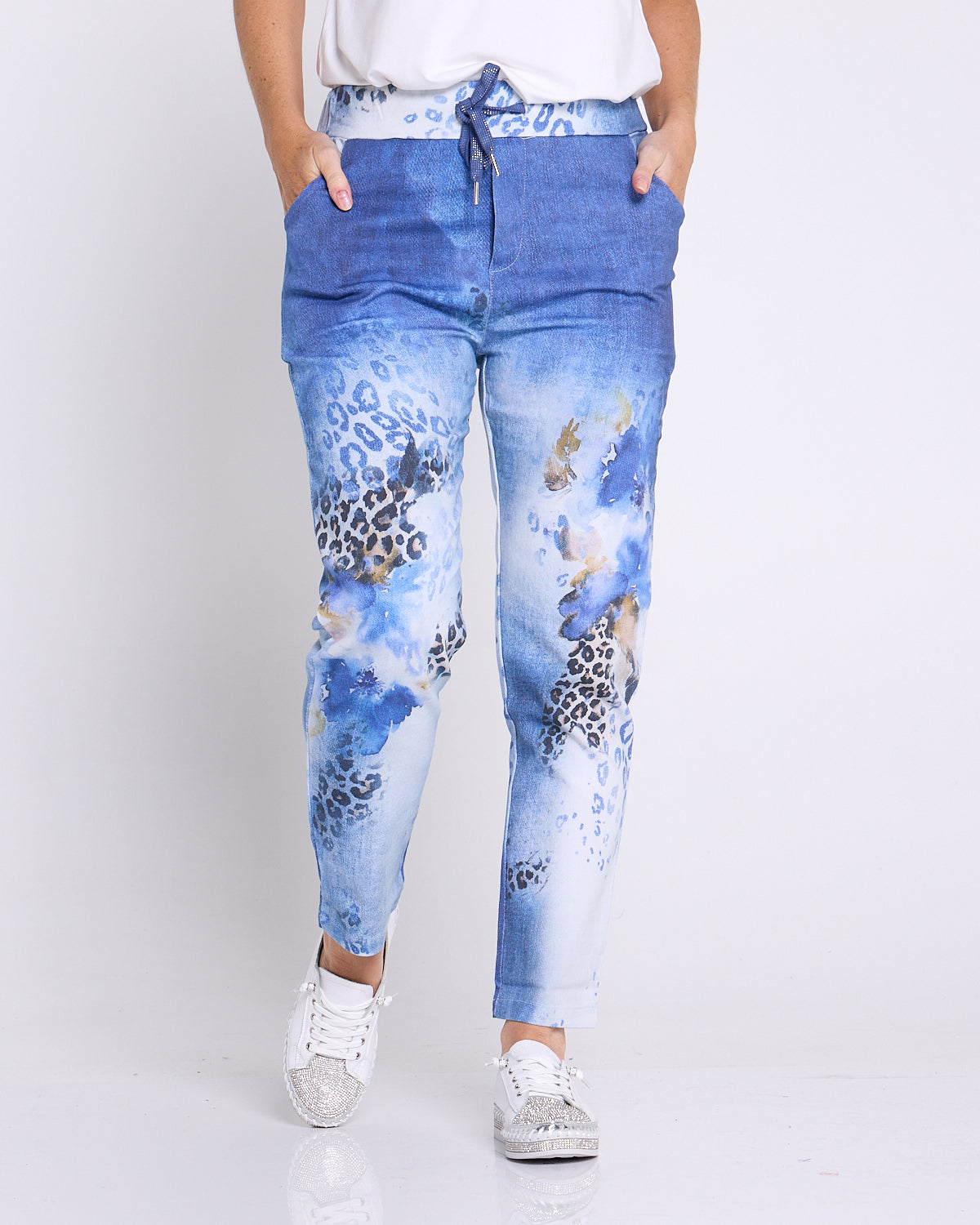 Bronwyn Pants - Denim Animal