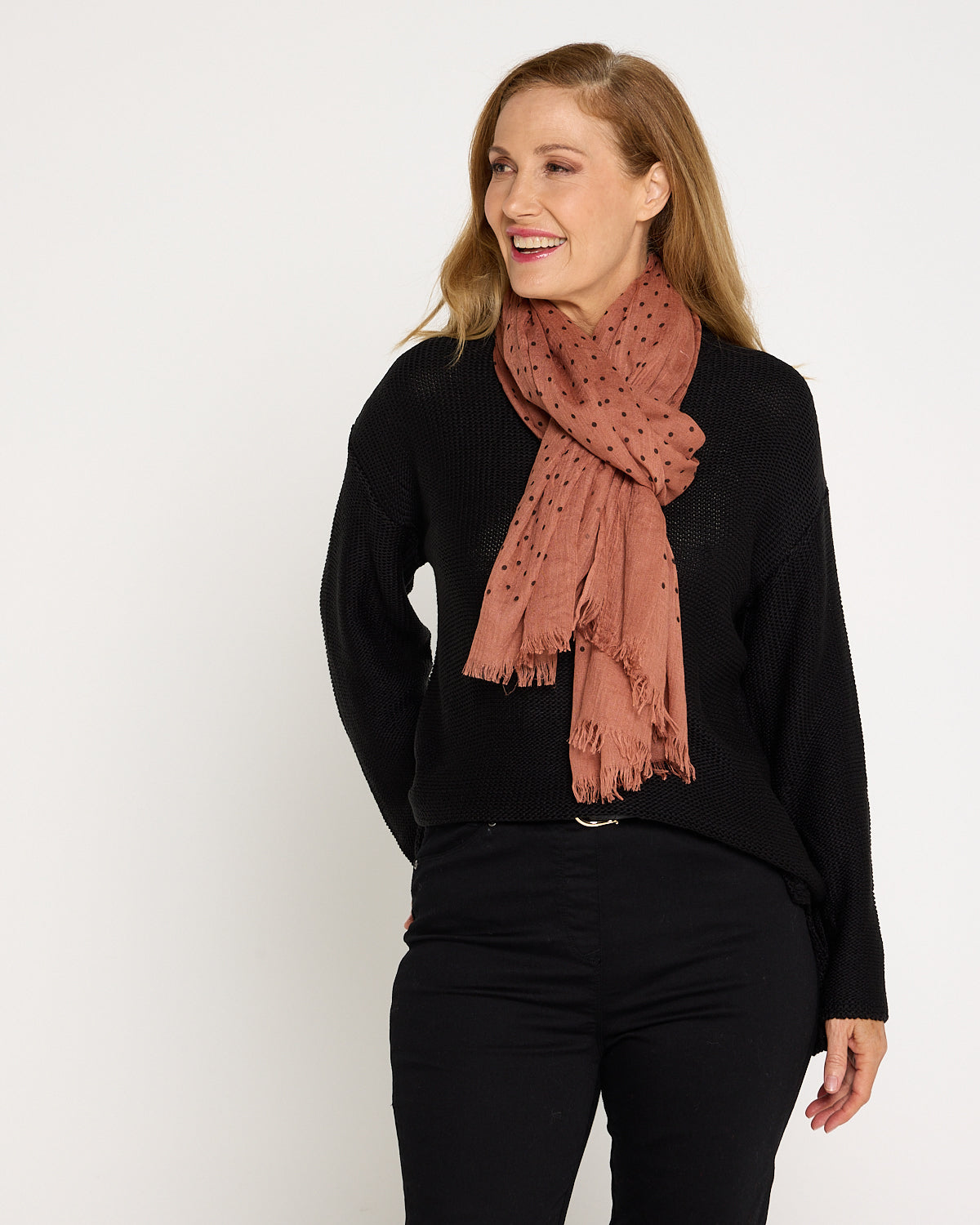 Bronwyn Scarf - Terracotta Spot